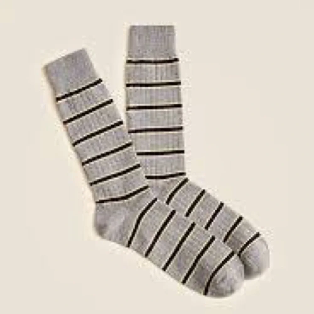 J.Crew Cotton-blend socks in stripe
